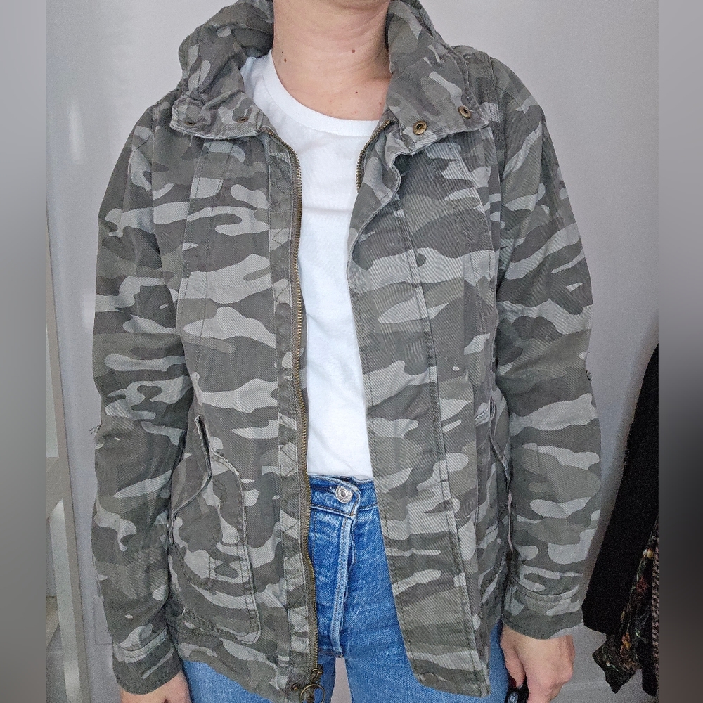 Army print jacket